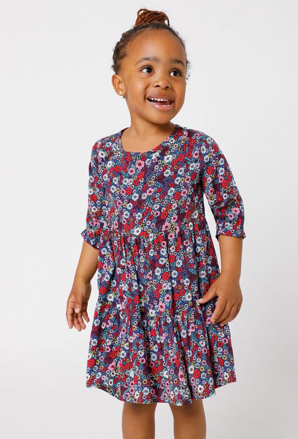 Floral Trapeze Dress - Kids 1-7 New In - What's New