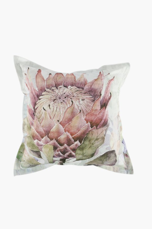 Printed Protea Scatter Cushion, 55x55cm Cushions, Covers & Inner