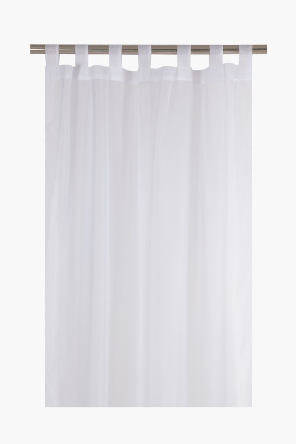 2 Pack Sheer Voile Tab Top Curtain